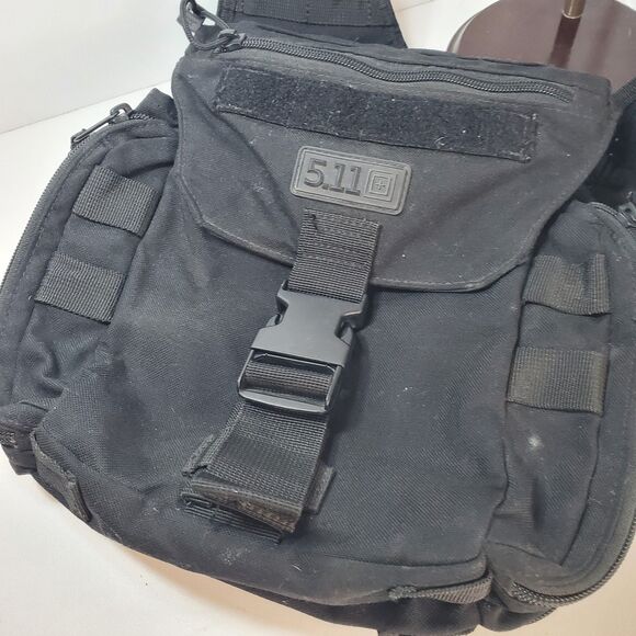 5.11 Tactical Push Pack Gear Shoulder Bag Black Flat Dark earth Cross Body Sling - Picture 4 of 7